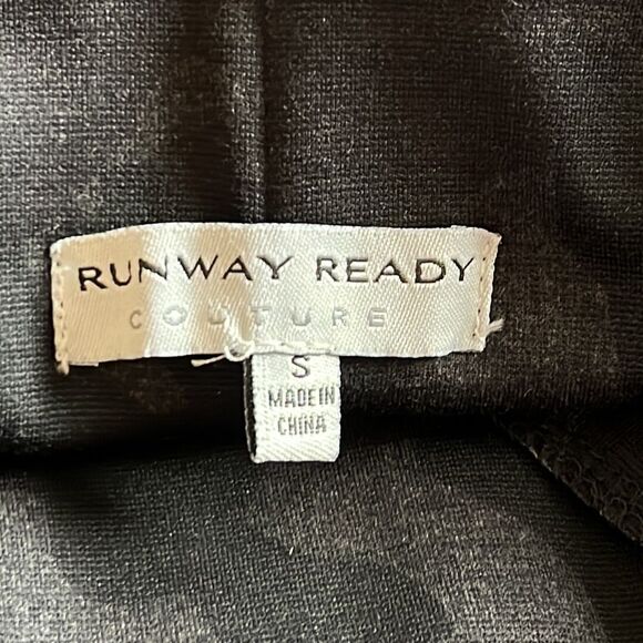Runway Ready Couture | Wrap Pencil Skirt | Black/Dark Gray Camo Pattern | Siz… - Picture 5 of 9